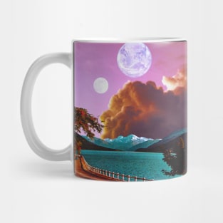 Along The Coast - Space Aesthetic, Retro Futurism, Sci-Fi Mug